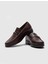 Toka Detaylı Bağcıksız Loafer Ayakkabı 466M1298 Kahve 4