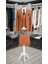 Erkek Çizgili Takım Elbise Kırlangıç Yaka Italyan Kesim Slim Fit Ceket Yelek Pantolon 2
