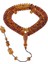 Damla Kehribar Tablet Kesim 40.2 gr 10X5 mm Sistemli Cognac Tesbih 1