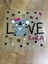 22X23 cm Ütü Ile Yapışan Love Yazılı Ayı Transfer Baskı Arma Tişört Baskı 1