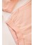 Peluş Ayılı Kız Çocuk Pudra Pembe 3 Iplik Dar Kalıp Sweat Takım 5