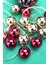20 Adet Red Gold Dekoratif Parlak Top Ağaç Süsü 3cm 3