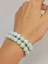 Larimar Taşı Faset Kesim 8mm Unisex Ikili Bileklik 1