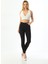 Kadın Siyah Yüksel Bel Bilek Boy Dar Paça Skinny Likralı Pantalon 5