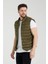 Kışlık Süet Kumaş Şık Şişme Slim Fit Kalıp Erkek Yelek 2