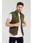 Kışlık Süet Kumaş Şık Şişme Slim Fit Kalıp Erkek Yelek 3