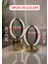 Dekoratif Kristal Şarjlı Oval Masa Lambası, Gold LED Abajur, Dokunmatik 3 Renk Modu 3