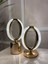 Dekoratif Kristal Şarjlı Oval Masa Lambası, Gold LED Abajur, Dokunmatik 3 Renk Modu 5