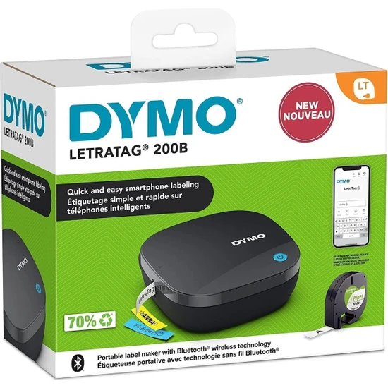Dymo Etiket Makinesi Letratag 200B Bluetooth Bağlantılı 2172855