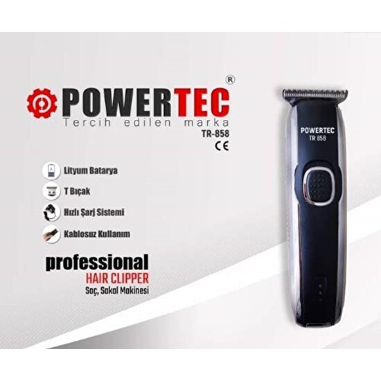 Powertec 6912465718588 Tr 858 Traş Makinesi