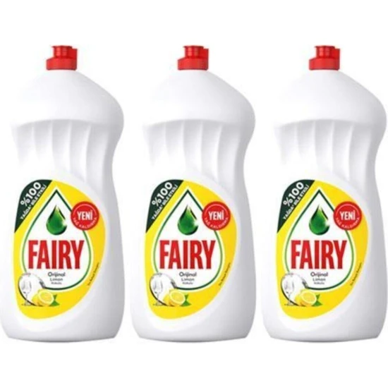 Fairy Sıvı Deterjan Limon 1500 ml X3 Adet