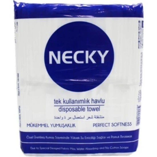 Kraft Necky Tek Kullanımlık Havlu Tekli Paket 100'LÜ