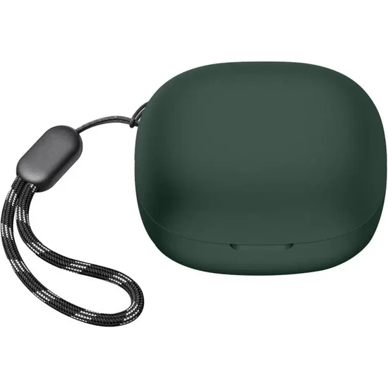 Case 4U Anker Soundcore R50i Bluetooth Silikon Kulaklık Kılıfı - Haki Yeşil