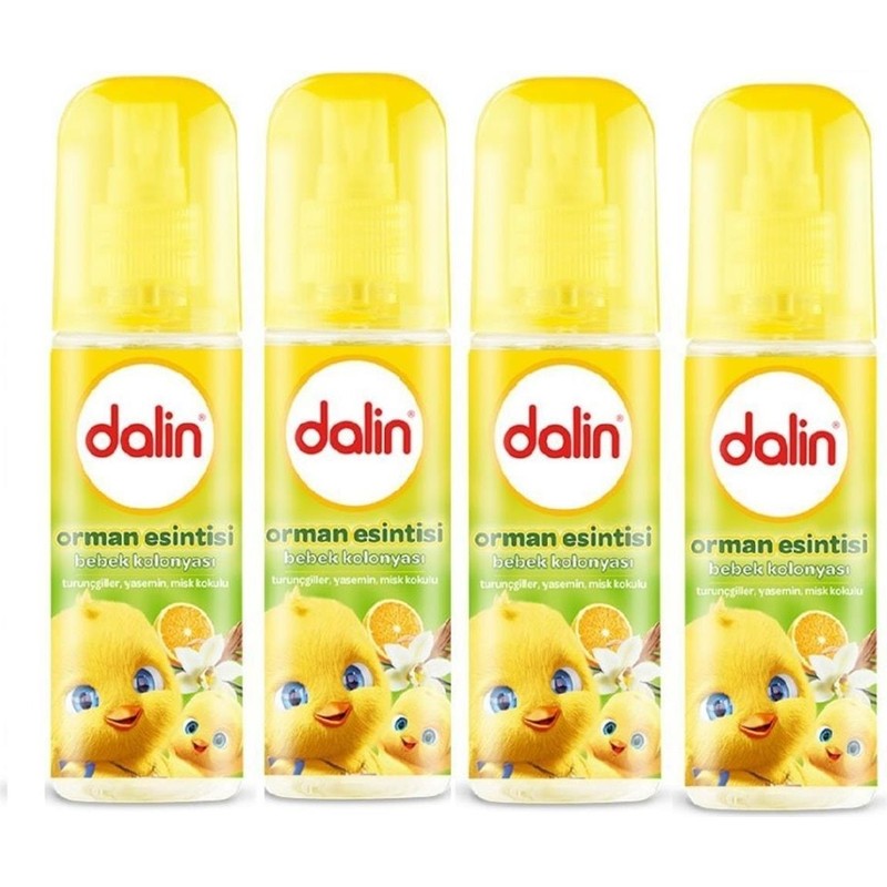 Dalin Bebek Kolonyası Orman Esintisi Ferahlatıcı Etki 150 ml x 4 Adet Taze Koku