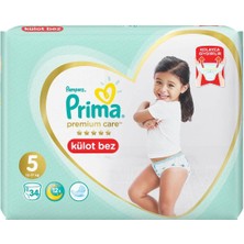 Prima Premium Care Külot Bebek Bezi 5 Beden 34 Adet