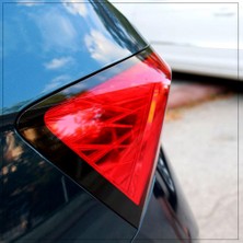 Skoda Scala Stop Çerçeve Sticker Kolay Uygulama Hazır Kesim Birebir Uyum / Mat Siyah
