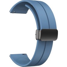Nezih Case Redmi Watch 3 Active Uyumlu A+ Kalite Pratik Magnetic D Tokalı Yumuşak Silikon Kordon