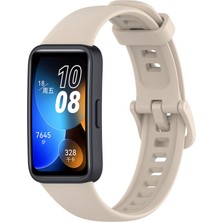 Nezih Case Huawei Band 8 Uyumlu A+ Kalite Yumuşak Jel Silikon Kordon Bej