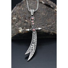 Prestige Gümüş Zülfikar Kılıç Figürlü 925 Ayar Erkek Gümüş Kolye Zincir