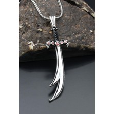 Prestige Gümüş Zülfikar Kılıç Figürlü 925 Ayar Erkek Gümüş Kolye Zincir