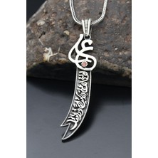 Prestige Gümüş Zülfikar Kılıç Figürlü 925 Ayar Erkek Gümüş Kolye Zincir