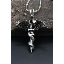 Prestige Gümüş Tıp Simgeli Sağlıkçı 925 Ayar Gümüş Kolye Zincir