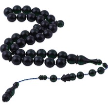 Nusnus Istanbul Kesim Yeşil Sıkma Kehribar Tesbih TB78