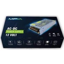 Life Teknoloji Mpia Ps-15 12V 15A Amper 180W Metal Güvenlik Kamera Şerit LED Adaptör Trafo