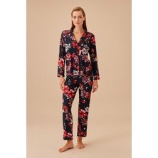 Suwen Black Rose Maskülen Pijama Takımı