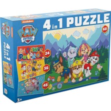 PW7931 Paw Patrol 4 ü 1 arada Çocuk Puzzleları  168 Parça