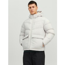 Jack & Jones Jorvesterbro Erkek Beyaz Mont 12238849-Moonbeam