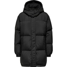 Only Kapüşonlu Siyah Kadın Mont 15294690