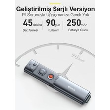 Baseus 100MT Mesafeli Kırmızı Işaretçili 250MAH Şarjlı Rf2.4ghz Projeksiyon Sunum Kumandası Presenter