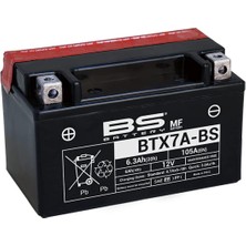 BS Battery BTX7A- 2001-2011 Hyosung Rx 125 Uyumlu Akü Sulu Akü