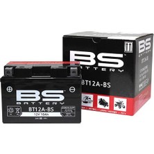 BS Battery BT12A- 2012-2016 Kawasaki Er-6 N Uyumlu Akü Sulu Akü