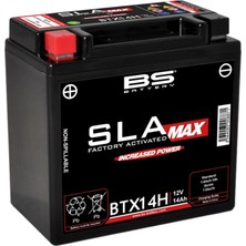 BS Battery BTX14H Sla Max 1999-2003 Kawasaki Vn 800 Drifter Uyumlu Akü Jel Akü