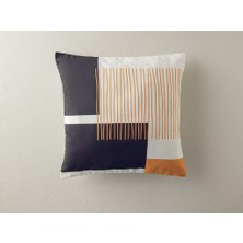English Home Vika Kırlent Kılıfı 45X45 cm Siyah-Hardal
