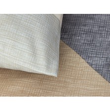 English Home Triad Kolay Ütülenir Tek Kişilik Nevresim Seti 160X220 cm Gri - Bej