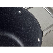 English Home Charm Granit 7 Parça Tencere Seti 20-24-26 cm Siyah