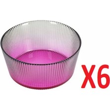 Porland Tirius Pembe-K.yeşil Kase 13 cm 6'lı 04FIA002616