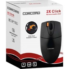 Concord C1 2x Click 1000 Dpi Kablolu Mouse