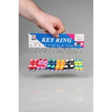 Key Ring Paten 12 Adet 5 cm Anahtarlık Seti