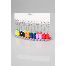 Key Ring Paten 12 Adet 5 cm Anahtarlık Seti