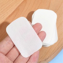 Masoffy 2 50PCS-BOX-C3 100PCS Tek Kullanımlık Sabun Kağıdı Seyahat Sabunu Kağıt Yıkama El Banyosu Temiz Kokulu Dilim Sayfaları Mini Kağıt Sabunu Banyo Malzemeleri (Yurt Dışından)