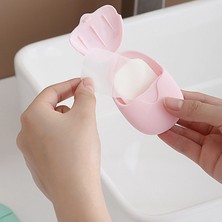 Masoffy 2 Yeşil 50 Adet Tek Kullanımlık Kutulu Kağıt Sabunu Kolay Yıkama El Yüksek Kaliteli Seyahat Taşınabilir Kutu Kokulu Dilim Sayfaları Mini Sabun Kağıdı (Yurt Dışından)