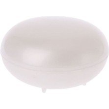 Masoffy 2 Beyaz 9x5 cm Banyo Sabunluk Plaka Plastik Kasa Ev Duş Seyahat Yürüyüş Tutucu Konteyner Taşınabilir Sabun Saklama Kutusu Dağıtıcı Malzemeleri (Yurt Dışından)