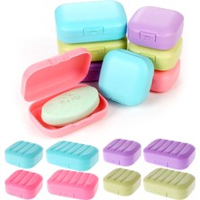 Masoffy 2 Beyaz 9x5 cm Banyo Sabunluk Plaka Plastik Kasa Ev Duş Seyahat Yürüyüş Tutucu Konteyner Taşınabilir Sabun Saklama Kutusu Dağıtıcı Malzemeleri (Yurt Dışından)