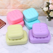 Masoffy 2 Beyaz 9x5 cm Banyo Sabunluk Plaka Plastik Kasa Ev Duş Seyahat Yürüyüş Tutucu Konteyner Taşınabilir Sabun Saklama Kutusu Dağıtıcı Malzemeleri (Yurt Dışından)