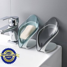 Masoffy 2 B02 Yaprak Şekli Sabun Bulaşık Drenaj Sabunluk Kutusu Banyo Duş Sabunluk Sünger Depolama Plaka Tepsisi Banyo Malzemeleri Banyo Gadg (Yurt Dışından)