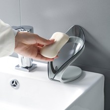 Masoffy 2 B02 Yaprak Şekli Sabun Bulaşık Drenaj Sabunluk Kutusu Banyo Duş Sabunluk Sünger Depolama Plaka Tepsisi Banyo Malzemeleri Banyo Gadg (Yurt Dışından)